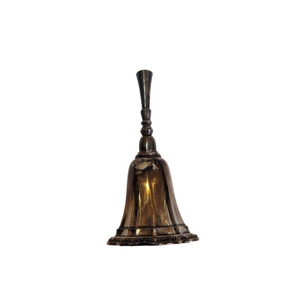 Vintage Avon Silverplate Hudson Manor Ornate Hostess Bell 5 3/4" Tall - Picture 1 of 7